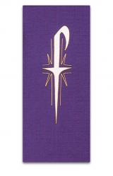  Purple Ambo/Lectern Cover - Lent Motif - Omega Fabric 