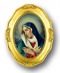  O.L. OF DIVINE MERCY ANTIQUE GOLD FRAME 