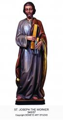  St. Joseph the Worker Statue in Fiberglass, 48\" - 72\"H 