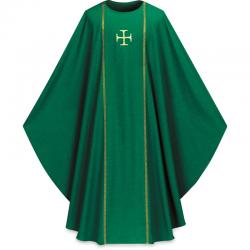  Green Deacon Dalmatic Set - 4 Colors - Pius Fabric 