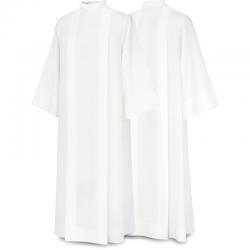  White Washable Choir/Server - Ecumate Alb - Terlenka Fabric 