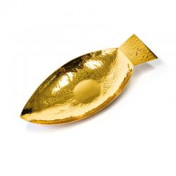  Goldplated Icthus/Fish Shaped Paten - 10\" dia 