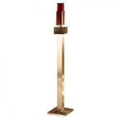  Floor Sanctuary Lamp | 59\" | Bronze Or Brass | Square Column & Base 