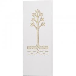  White Lectern Cover - Tree of Life - Lucia Fabric 