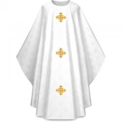  White Gothic Chasuble Set - 7 Colors - Adornes Fabric 