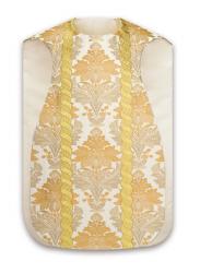  White Chasuble Only - Flora Fabric 
