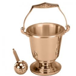  Aspersorium Set | 7-1/4\" | Bronze Or Brass | Includes Aspergillum 