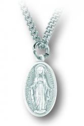  ANTIQUE SILVER MIRACULOUS MEDAL (2 PC) 