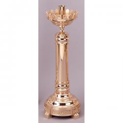  Paschal Candlestick | 28” | Brass Or Bronze | Round Column & Base 