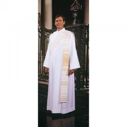  White Deacon Stole - Byzantine - Melchior Fabric 