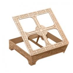  Missal Stand | 14\" x 12\" | Brass Or Bronze | Geometric Pattern 