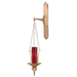  Sanctuary Wall Lamp | Hanging | 4-1/2\" x 31\" Backplate | Bronze Or Brass | Includes Chain 