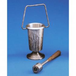  Holy Water Bucket Only | Hammered Oxidized Silver Finish | Lent And Easter 