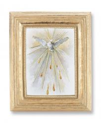  HOLY SPIRIT GOLD STAMPED PRINT IN GOLD FRAME 