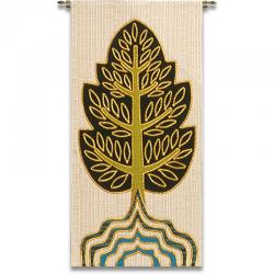  White ​Ambo/Lectern Cover - Tree of Life Motif - Omega Fabric 