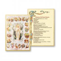  MYSTERIES OF ROSARY MOSAIC PLAQUE (SPANISH) 