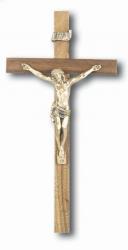  9\" WALNUT CRUCIFIX 