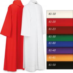  Red or White Washable Choir/Server Alb - Capuche & Zipper - Terlenka Fabric 