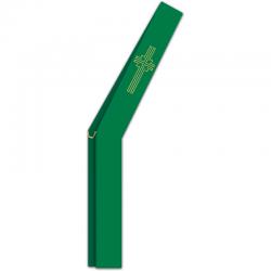  Green Deacon Stole - Dupion Fabric 