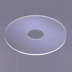  Standard Acrylic Plexiglass Bobeche Wax Protector (10 1/2\" & 10 3/4\" Hole Dia) 