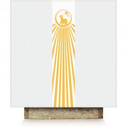  Beige Altar Cover - \"Lamb of God\" - Pius Fabric 