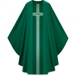  Green Gothic Chasuble - Eucharist Motif - Pius Fabric 