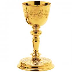  Flower of Passion & 4 Evangelists Motif Chalice & Scale Paten 