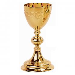  Grape & Wheat Motif Chalice & Scale Paten 