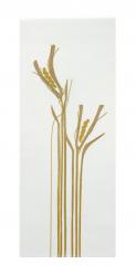  White Ambo/Lectern Cover - Wheat Motif - Lucia Fabric 