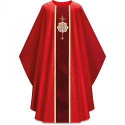  Red Gothic Chasuble - Duomo Fabric 