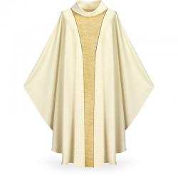  White Gothic Chasuble - Cantate Fabric 