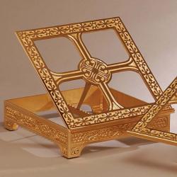  Missal Stand | 14\" x 12\" | Brass Or Bronze | Geometric Pattern 