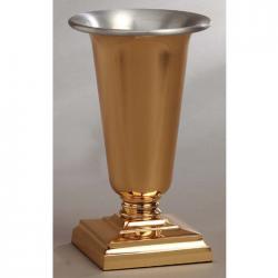  Altar Vase | 18\" | Bronze Or Brass | Square Base 