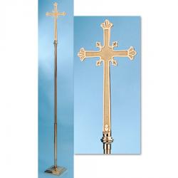  Processional Cross | 90\" | Bronze Or Brass | Budded Cross 