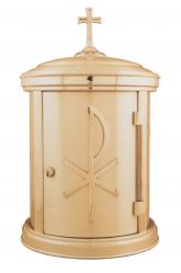  Tabernacle | 21\" x 12\" | Bronze | Dome Style With Chi Rho 