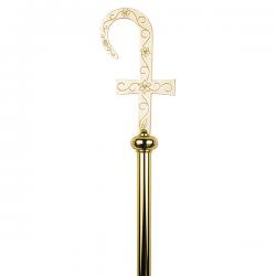  Flower of Passion Motif Bishop\'s Crozier/Staff 