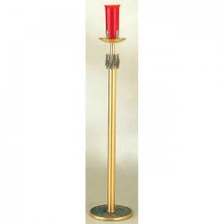  Satin Finish Bronze Floor Sanctuary Lamp: 5757 Style - 48\" Ht 