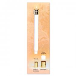  Emitte Altar Elite Lite Candelabra & Altar Candle - 12\" Ht x 1 1/8\" Dia - 7/8\" at Peg (30 PC) 