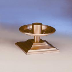  Satin Finish Bronze Altar Candlestick: 5959 Style - 1/2\" Socket 