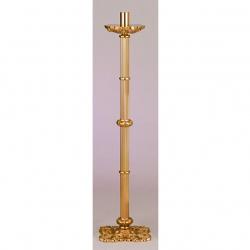  Rich Gilt Finish Bronze Paschal Candlestick: 6193 Style - 48\" Ht - 1 1/2\" Socket 