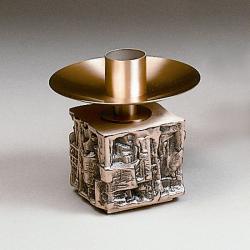  High Polish Finish Bronze Altar Candlestick: 6351 Style - 1 1/2\" Socket 