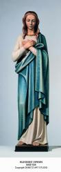  Our Lady/Madonna Statue in Fiberglass, 60\"H 