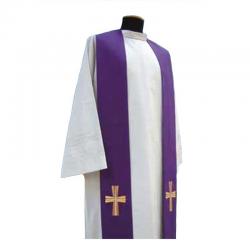  \"Cross\" Overlay Stole - Primavera Fabric - 100% Poly 