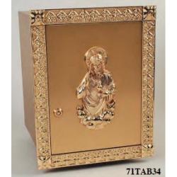  Combination Finish Bronze Tabernacle Wall Safe: 7134 Style - 14.5\" Ht 