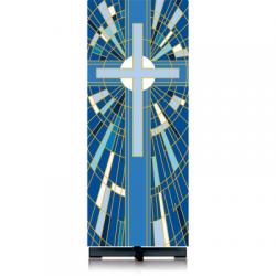  Blue Ambo/Lectern Cover - Deco Fabric 