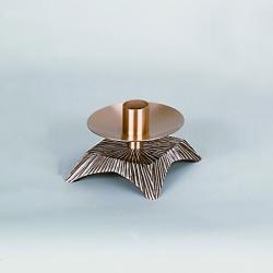  Satin Finish Bronze Altar Candlestick: 7518 Style: 1 1/2\" Socket 