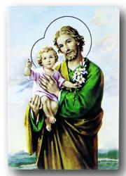  ST. JOSEPH MAGNETIC LAMINATED PLAQUE (10 PC) 