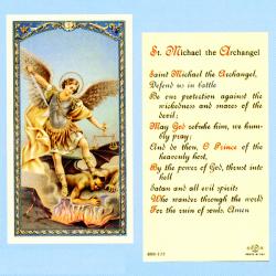  \"St. Michael the Archangel\" Laminated Prayer/Holy Card (25 pc) 