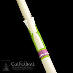 Easter Glory Paschal Candle #4, 1-15/16 x 39 