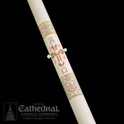  Investiture - Coronation of Christ Paschal Candle #4-2, 2 x 36 